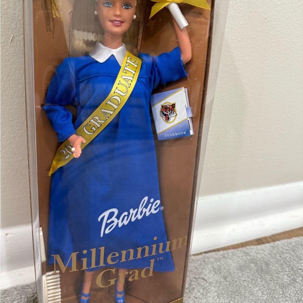 Barbie Millennium Grad Doll in Blue with Gold Accents